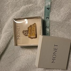 Monet mouse on cheese cloisonne trinket box